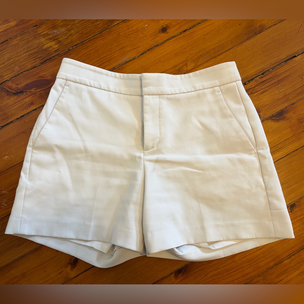 🌸 2 for 30 🌸 Banana Republic Women’s White High-Waist Tailored Shorts - Lined
